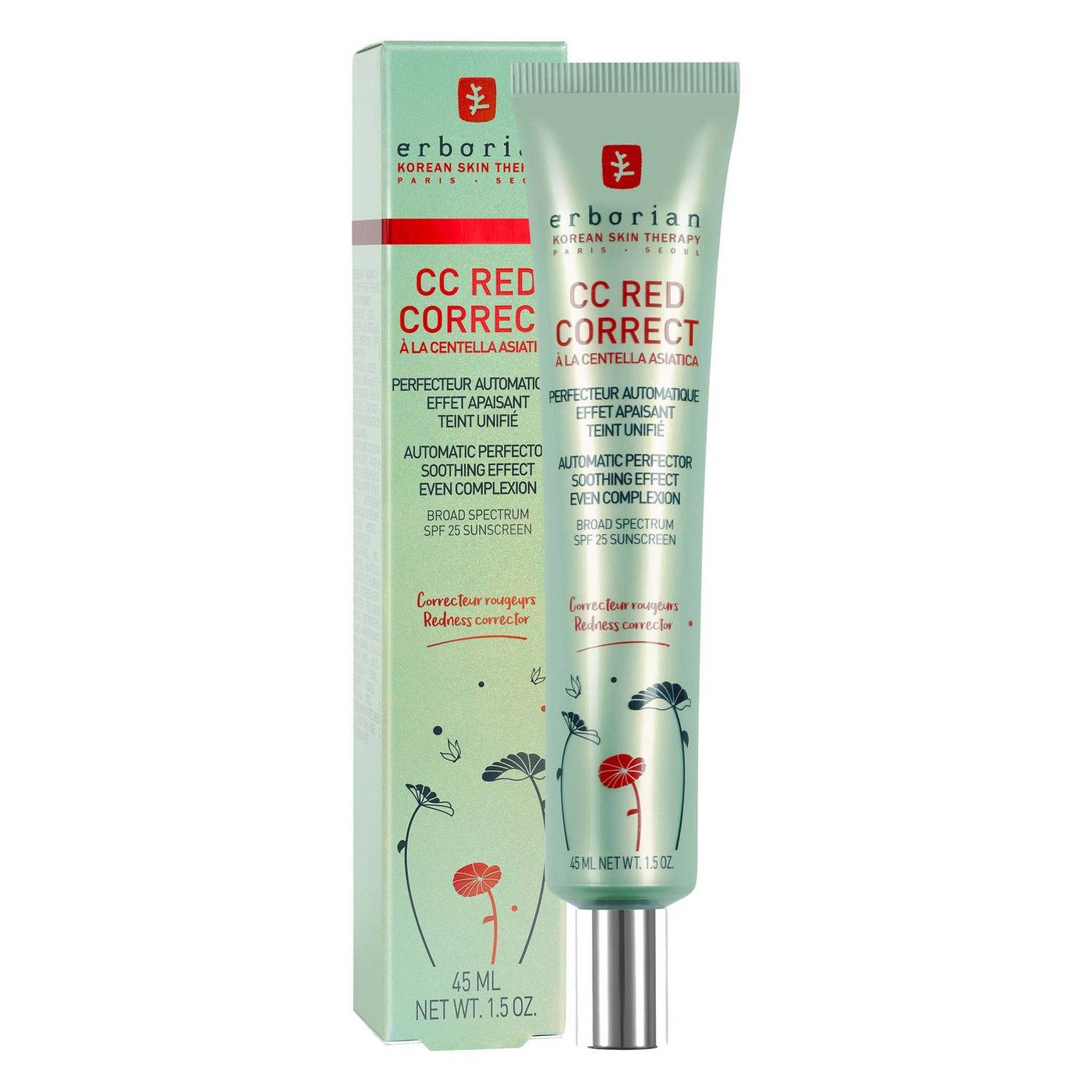 Erborian CC Red Correct SPF20- ANTI REDNESS CREAM