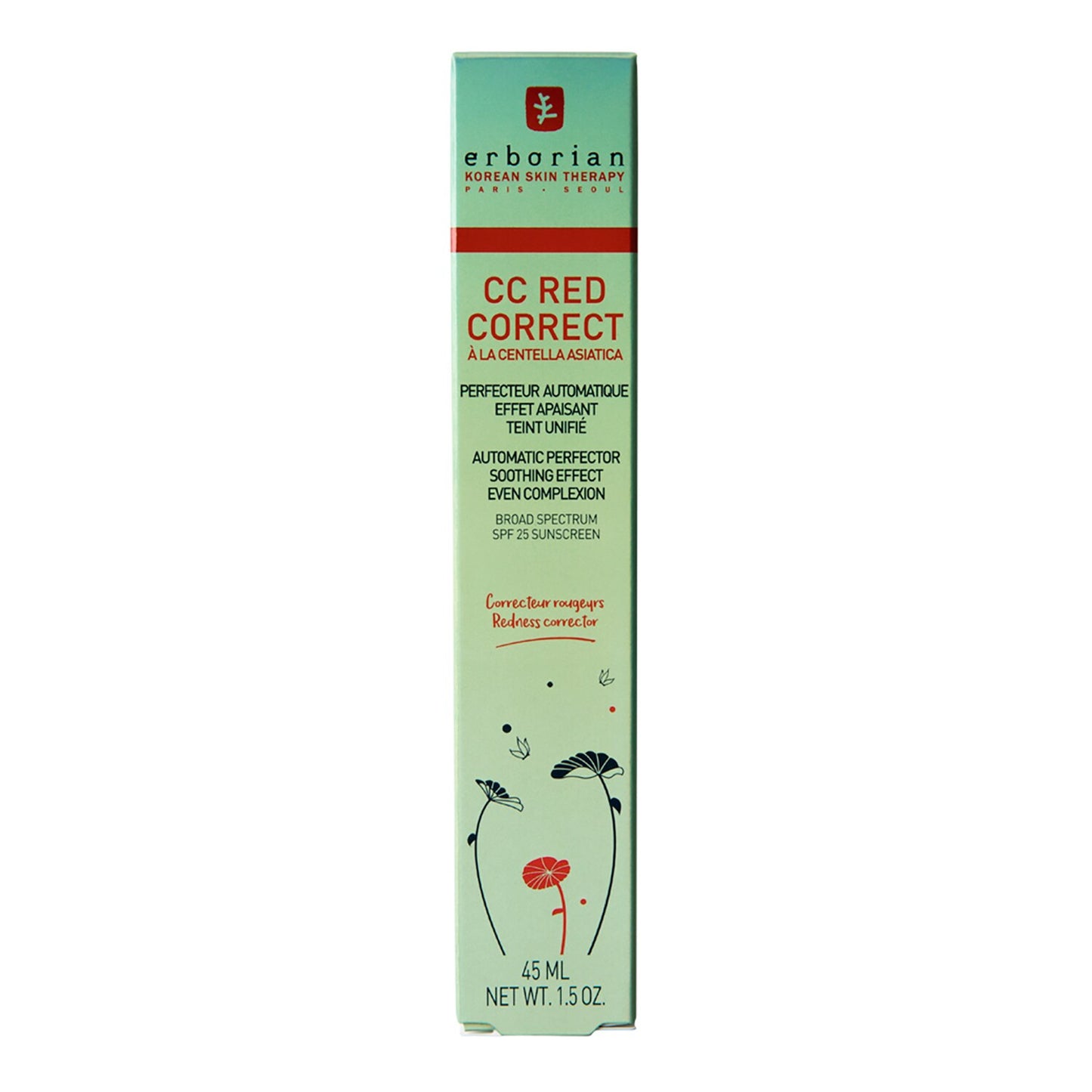 Erborian CC Red Correct SPF20- ANTI REDNESS CREAM