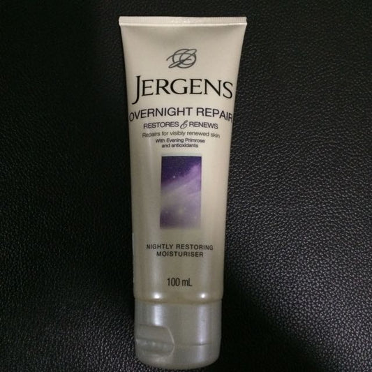 Jergens Overnight Repair Restores & Renews with Evening Primrose and Antioxidants