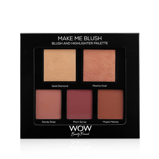 WOW BEAUTY FORWARD MAKE ME BLUSH - BLUSH AND HIGHLIGHTER PALETTE