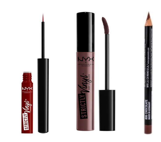 Nyx Wine & Dine set - (Eyeliner, Lip Liner & Lip Gloss)