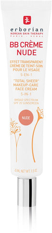 Erborian Skin Therapy BB Creme Nude total sheer makeup - Care Face Cream 5 in 1