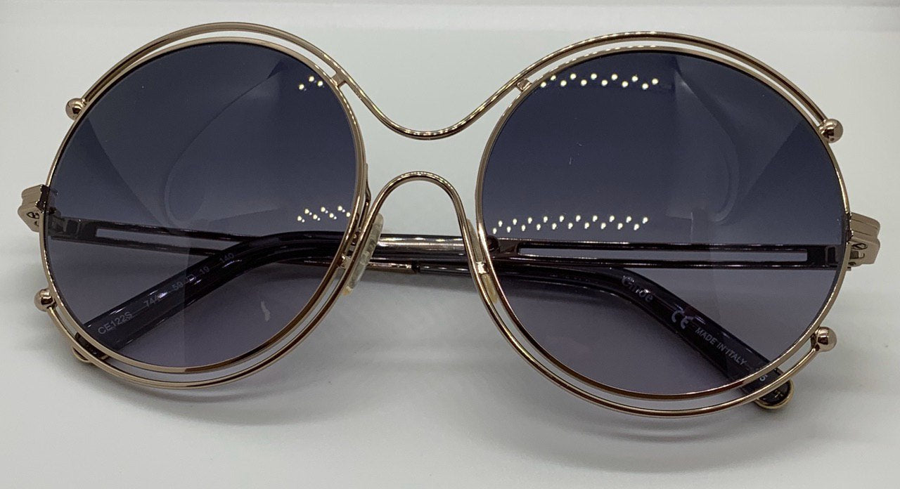 Women Chloe Sunglasses- CHLOÉ CE120S C58774 GOLD/GRADIENT GREY